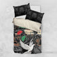 Unified Africa Pan African Raised Fist Peace Dove Chains Bedding Set Vintage Freedom Flag Map Collage