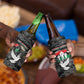 Unified Africa Pan African Raised Fist Peace Dove Chains 4 in 1 Can Cooler Tumbler Vintage Freedom Flag Map Collage