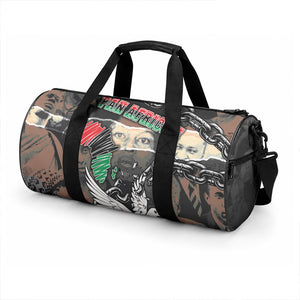 Unified Africa Pan African Raised Fist Peace Dove Chains Duffle Bag Vintage Freedom Flag Map Collage
