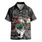 Unified Africa Pan African Raised Fist Peace Dove Chains Kid Hawaiian Shirt Vintage Freedom Flag Map Collage