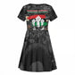 Unified Africa Pan African Raised Fist Peace Dove Chains Kid Short Sleeve Dress Vintage Freedom Flag Map Collage