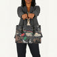 Unified Africa Pan African Raised Fist Peace Dove Chains Leather Bag Vintage Freedom Flag Map Collage