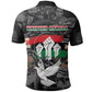 Unified Africa Pan African Raised Fist Peace Dove Chains Polo Shirt Vintage Freedom Flag Map Collage