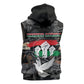 Unified Africa Pan African Raised Fist Peace Dove Chains Sleeveless Hoodie Vintage Freedom Flag Map Collage