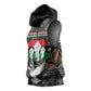 Unified Africa Pan African Raised Fist Peace Dove Chains Sleeveless Hoodie Vintage Freedom Flag Map Collage