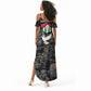 Unified Africa Pan African Raised Fist Peace Dove Chains Summer Maxi Dress Vintage Freedom Flag Map Collage
