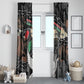 Unified Africa Pan African Raised Fist Peace Dove Chains Window Curtain Vintage Freedom Flag Map Collage