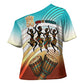 African 50th Birthday Cross Shoulder Shirt Vibrant Tribal Celebration Drums Vintage 1976