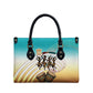 African 50th Birthday Leather Bag Vibrant Tribal Celebration Drums Vintage 1976