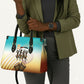 African 50th Birthday Leather Bag Vibrant Tribal Celebration Drums Vintage 1976