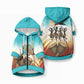 African 50th Birthday Pet Hoodie Vibrant Tribal Celebration Drums Vintage 1976