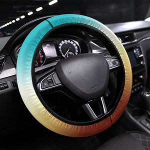 African 50th Birthday Steering Wheel Cover Vibrant Tribal Celebration Drums Vintage 1976