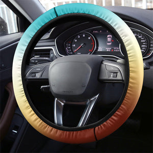 African 50th Birthday Steering Wheel Cover Vibrant Tribal Celebration Drums Vintage 1976