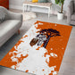 African 50th Birthday Wild And Free Area Rug Safari Wildlife Map Tribal Mask Heritage Art