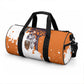 African 50th Birthday Wild And Free Duffle Bag Safari Wildlife Map Tribal Mask Heritage Art