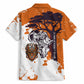 African 50th Birthday Wild And Free Hawaiian Shirt Safari Wildlife Map Tribal Mask Heritage Art