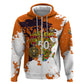 African 50th Birthday Wild And Free Hoodie Safari Wildlife Map Tribal Mask Heritage Art