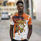 African 50th Birthday Wild And Free Polo Shirt Safari Wildlife Map Tribal Mask Heritage Art