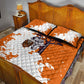 African 50th Birthday Wild And Free Quilt Bed Set Safari Wildlife Map Tribal Mask Heritage Art