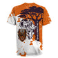 African 50th Birthday Wild And Free Rugby Jersey Safari Wildlife Map Tribal Mask Heritage Art