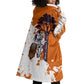 African 50th Birthday Wild And Free Wearable Blanket Hoodie Safari Wildlife Map Tribal Mask Heritage Art