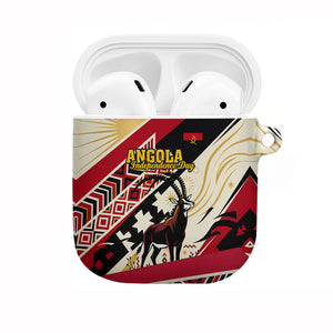 Angola Independence Day Antelope AirPods Case Flag Coat Of Arms Geometric African