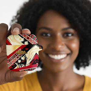 Angola Independence Day Antelope AirPods Case Flag Coat Of Arms Geometric African