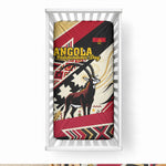 Angola Independence Day Antelope Baby Bed Cover Flag Coat Of Arms Geometric African