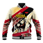 Angola Independence Day Antelope Baseball Jacket Flag Coat Of Arms Geometric African