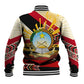 Angola Independence Day Antelope Baseball Jacket Flag Coat Of Arms Geometric African