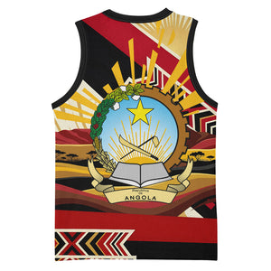 Angola Independence Day Antelope Basketball Jersey Flag Coat Of Arms Geometric African