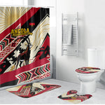 Angola Independence Day Antelope Bathroom Set Flag Coat Of Arms Geometric African
