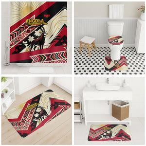 Angola Independence Day Antelope Bathroom Set Flag Coat Of Arms Geometric African