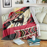 Angola Independence Day Antelope Blanket Flag Coat Of Arms Geometric African