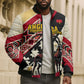 Angola Independence Day Antelope Bomber Puffer Jacket Flag Coat Of Arms Geometric African