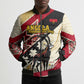Angola Independence Day Antelope Bomber Puffer Jacket Flag Coat Of Arms Geometric African