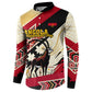 Angola Independence Day Antelope Button Sweatshirt Flag Coat Of Arms Geometric African