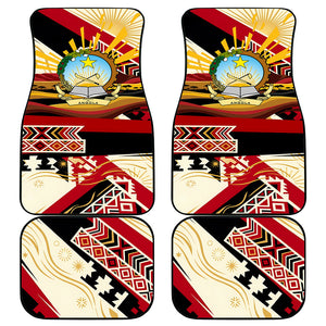 Angola Independence Day Antelope Car Mats Flag Coat Of Arms Geometric African