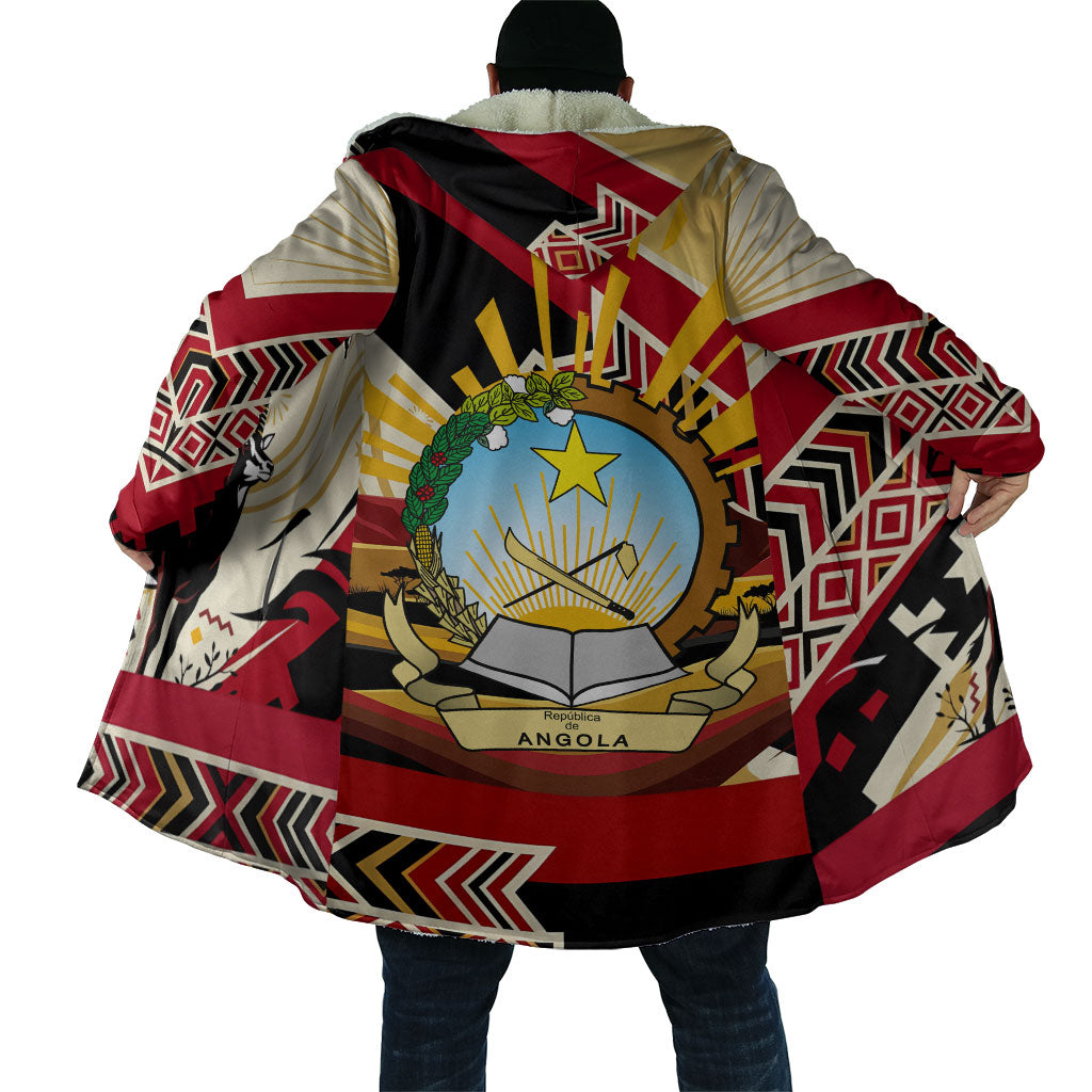 Angola Independence Day Antelope Cloak Flag Coat Of Arms Geometric African