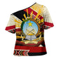 Angola Independence Day Antelope Cross Shoulder Shirt Flag Coat Of Arms Geometric African