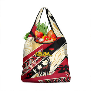 Angola Independence Day Antelope Grocery Bag Flag Coat Of Arms Geometric African