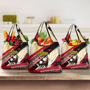 Angola Independence Day Antelope Grocery Bag Flag Coat Of Arms Geometric African