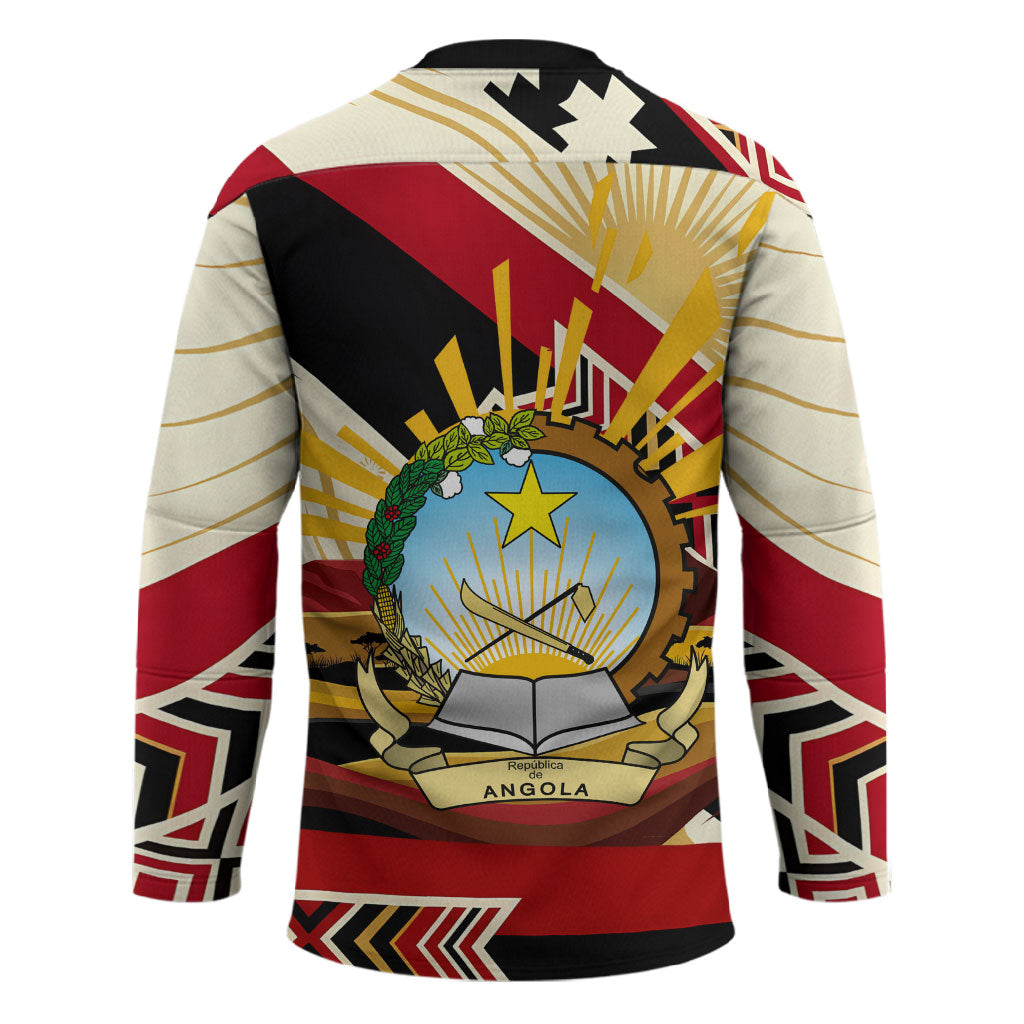Angola Independence Day Antelope Hockey Jersey Flag Coat Of Arms Geometric African