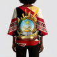 Angola Independence Day Antelope Kimono Sleeve Blouse Flag Coat Of Arms Geometric African