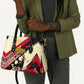 Angola Independence Day Antelope Leather Bag Flag Coat Of Arms Geometric African