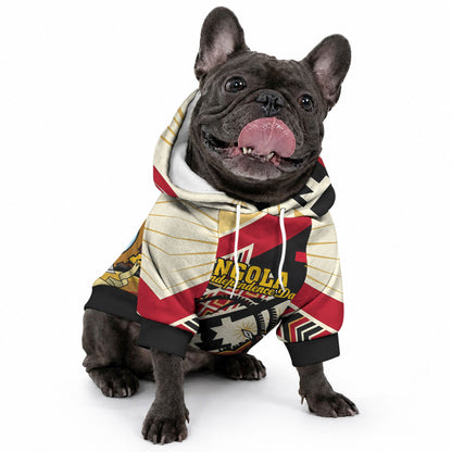 Angola Independence Day Antelope Pet Hoodie Flag Coat Of Arms Geometric African
