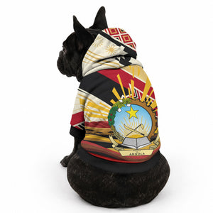 Angola Independence Day Antelope Pet Hoodie Flag Coat Of Arms Geometric African