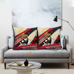 Angola Independence Day Antelope Pillow Cover Flag Coat Of Arms Geometric African