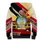 Angola Independence Day Antelope Sherpa Hoodie Flag Coat Of Arms Geometric African