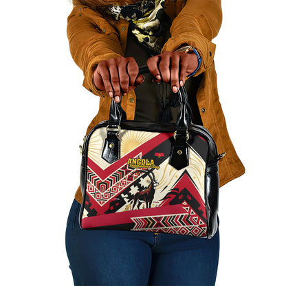 Angola Independence Day Antelope Shoulder Handbag Flag Coat Of Arms Geometric African